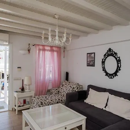 Delightful Mykonian Cycladic In Old Town Megali Ammos (Mykonos)